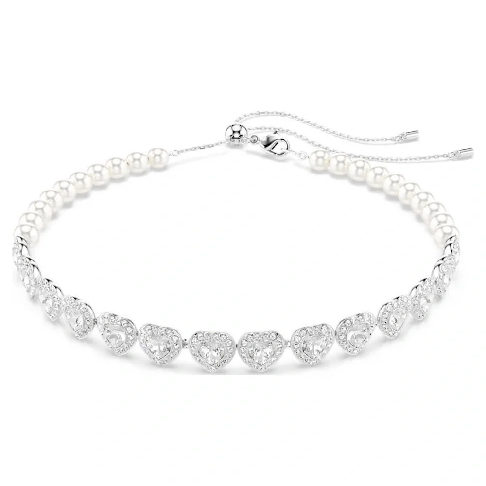 Swarovski Crystal Pearl Heart Choker by Ariana Grande - Picture 5 of 8